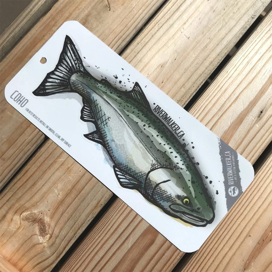 RIVERWALKER - Coho Decal - Pacific Rivers Outfitting Company